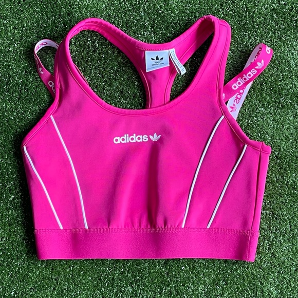 Adidas Originals Sports Bra Top size medium activewear Preowned - Picture 2 of 6